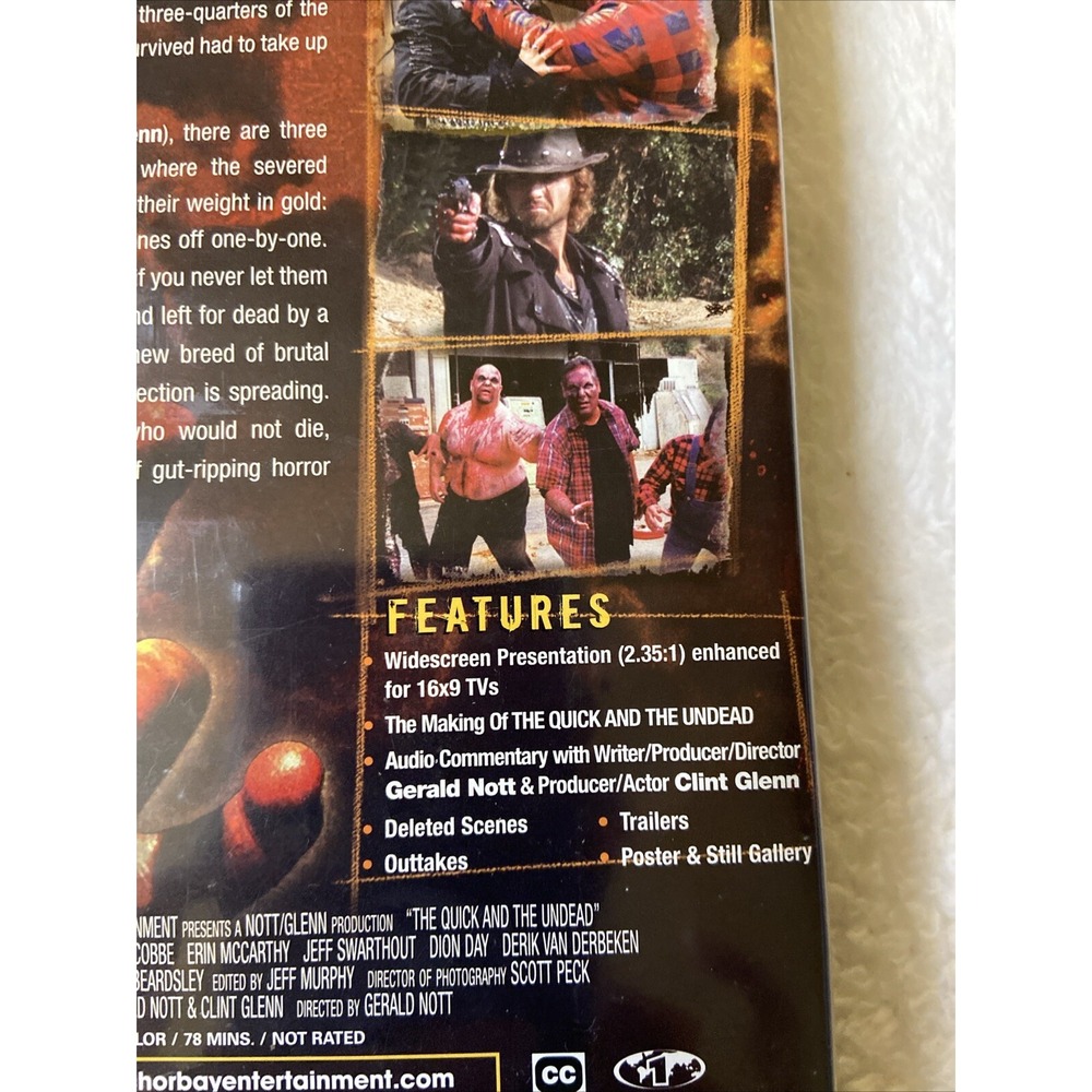 The Quick and the Undead Dvd Horror Zombies‎ Western 2006 - Picture 4 of 9